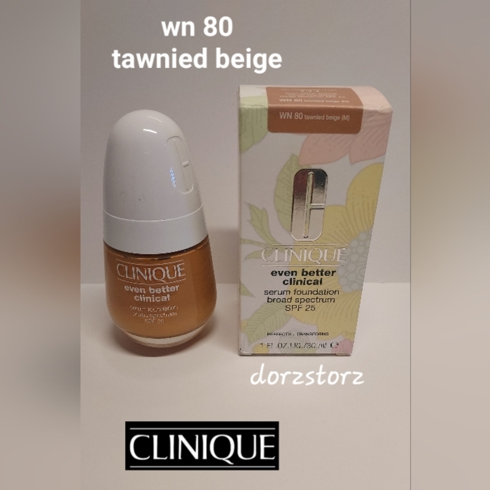 CLINIQUE Even Better Clinical Serum Foundation *WN 80 TAWNIED BEIGE* / 1 oz /NIB - Picture 1 of 4